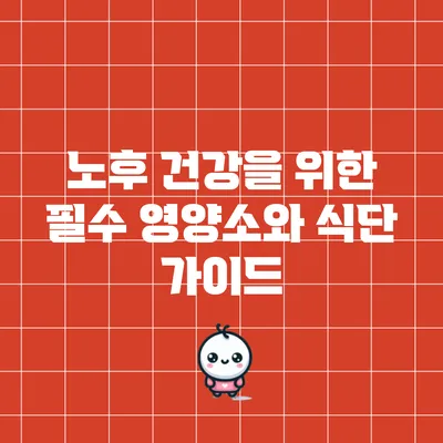 노후 건강을 위한 필수 영양소와 식단 가이드