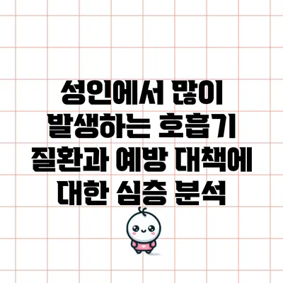 성인에서 많이 발생하는 호흡기 질환과 예방 대책에 대한 심층 분석