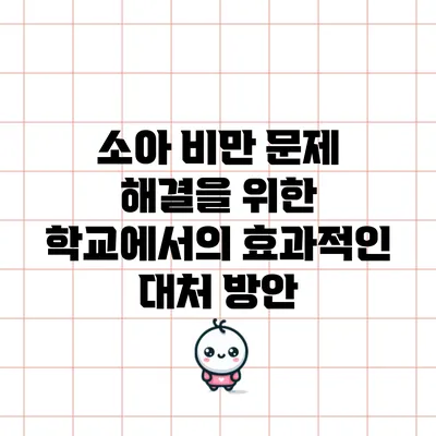 소아 비만 문제 해결을 위한 학교에서의 효과적인 대처 방안