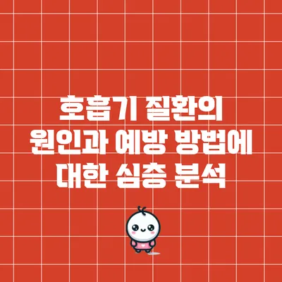 호흡기 질환의 원인과 예방 방법에 대한 심층 분석