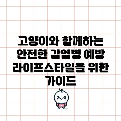 고양이와 함께하는 안전한 감염병 예방 라이프스타일을 위한 가이드