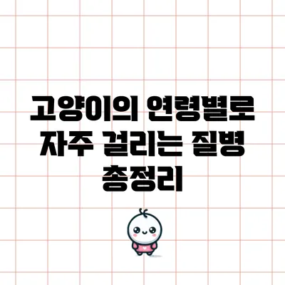 고양이의 연령별로 자주 걸리는 질병 총정리