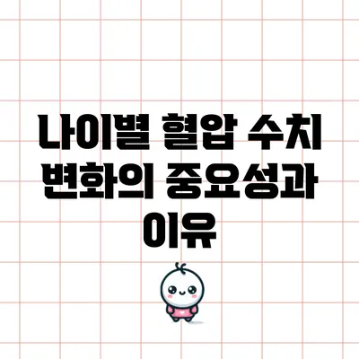 나이별 혈압 수치 변화의 중요성과 이유