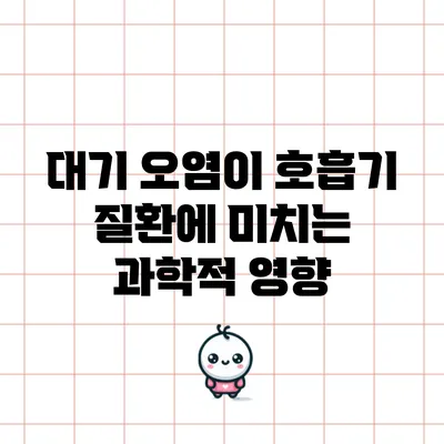 대기 오염이 호흡기 질환에 미치는 과학적 영향