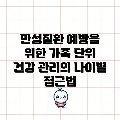 만성질환 예방을 위한 가족 단위 건강 관리의 나이별 접근법