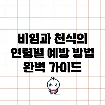 비염과 천식의 연령별 예방 방법 완벽 가이드