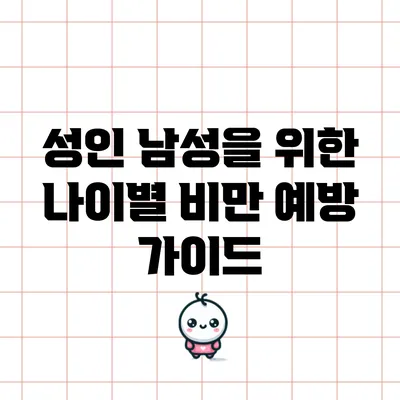 성인 남성을 위한 나이별 비만 예방 가이드