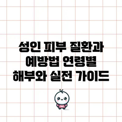 성인 피부 질환과 예방법: 연령별 해부와 실전 가이드