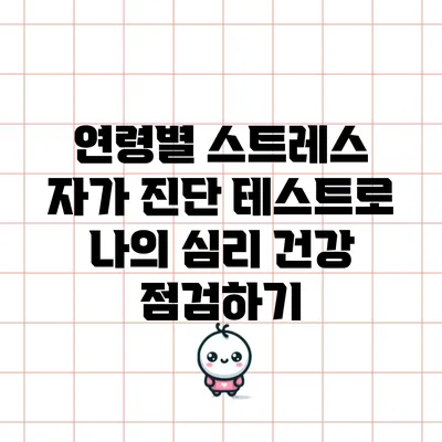 연령별 스트레스 자가 진단 테스트로 나의 심리 건강 점검하기