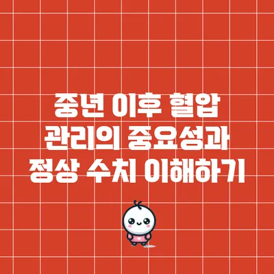 중년 이후 혈압 관리의 중요성과 정상 수치 이해하기