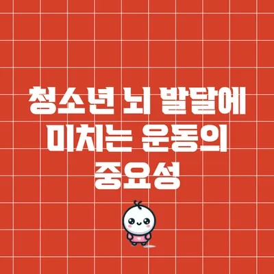 청소년 뇌 발달에 미치는 운동의 중요성