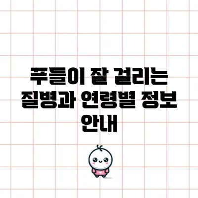 푸들이 잘 걸리는 질병과 연령별 정보 안내