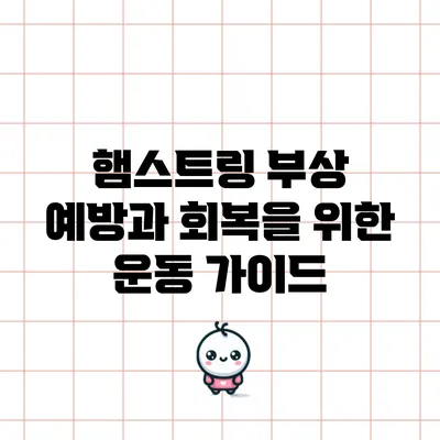 햄스트링 부상 예방과 회복을 위한 운동 가이드
