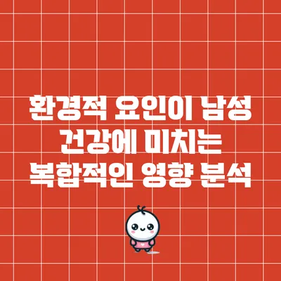 환경적 요인이 남성 건강에 미치는 복합적인 영향 분석