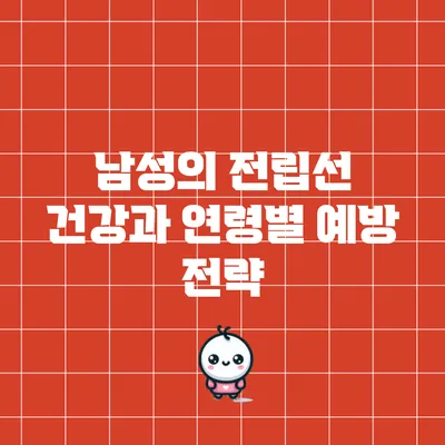 남성의 전립선 건강과 연령별 예방 전략