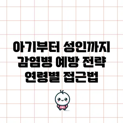 아기부터 성인까지 감염병 예방 전략: 연령별 접근법