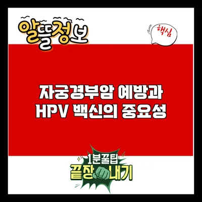 자궁경부암 예방과 HPV 백신의 중요성